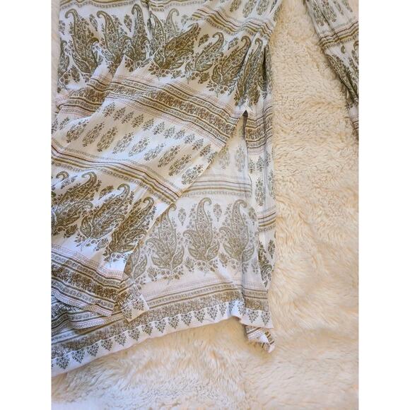 J. Jill Womens Xs Long Sleeve Paisley Print Sheer Shirt Dress Swim Suit Cover - Picture 5 of 5